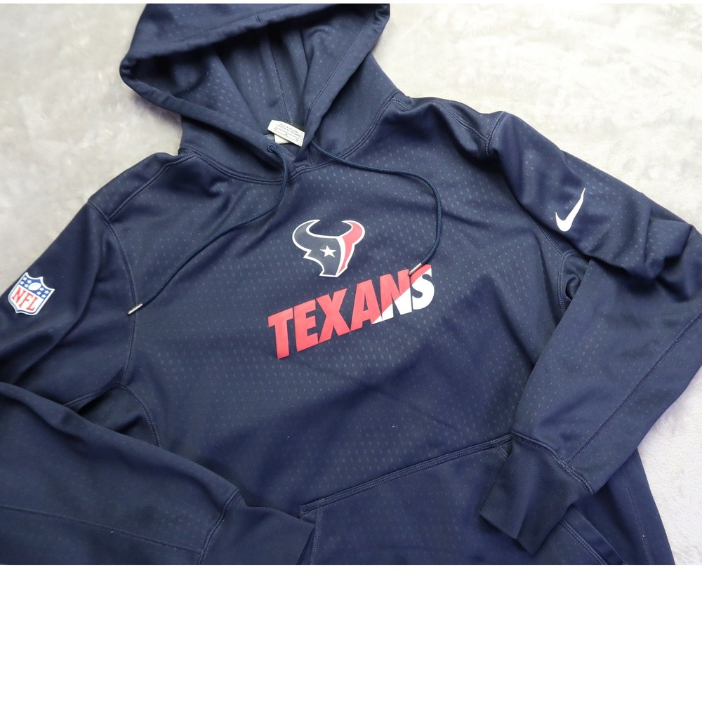 Nike Houston Texans NFL Therma-FIT Onfield Hoodie Hooded Sweatshirt Men's M - Picture 2 of 10
